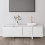 TV Cabinet White 120x30x40.5 cm Engineered Wood