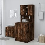 Washing Machine Cabinet Smoked Oak 71×71.5×91.5cm