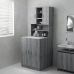 Washing Machine Cabinet Grey sonoma 71×71.5×91.5 cm