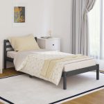 Day Bed Solid Wood Pine 90×200 cm Grey