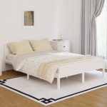 Day Bed Solid Wood Pine 140×200 cm Double White