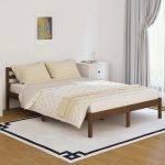 Day Bed Solid Wood Pine 140×200 cm Double Honey Brown