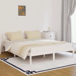 Day Bed Solid Wood Pine 160×200 cm King Size White