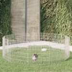 12-Panel Rabbit Cage 54×60 cm Galvanised Iron