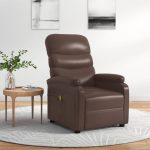 Massage Chair Brown Faux Leather