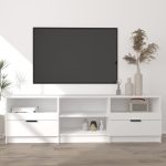 TV Cabinet White 150×33.5×45 cm Engineered Wood