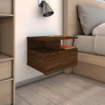 Floating Nightstand 2 pcs Brown Oak 40x31x27 cm Engineered Wood