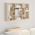 Wall Shelf Sonoma Oak 85x16x52.5 cm Engineered Wood