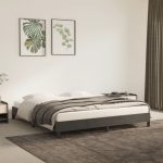 Bed Frame Dark Grey 180×200 cm Super King Velvet