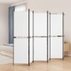 6-Panel Room Divider White 300×180 cm Fabric