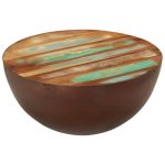 Bowl-shaped Coffee Table Ø50×24.5 cm Solid Wood Reclaimed