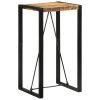 Bar Table 60x55x110 cm Solid Rough Wood Mango